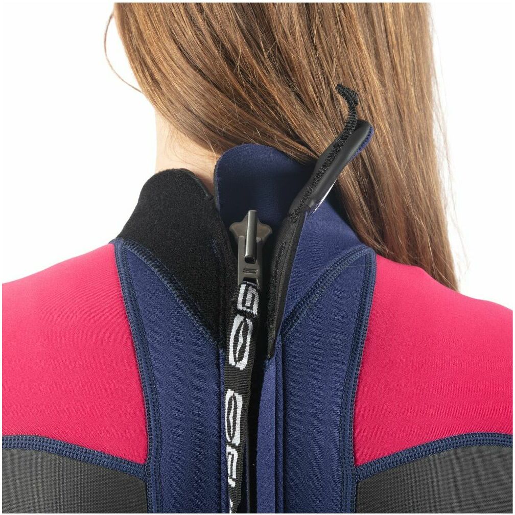 2025 Gul Junior Response 3/2mm Flatlock Back Zip Wetsuit RE1323-C1 - Blue / Rose